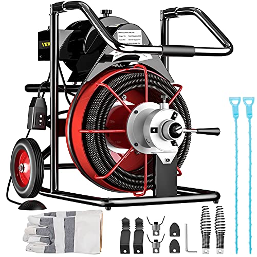 VEVOR Drain Cleaner Machine with Foldable Handle