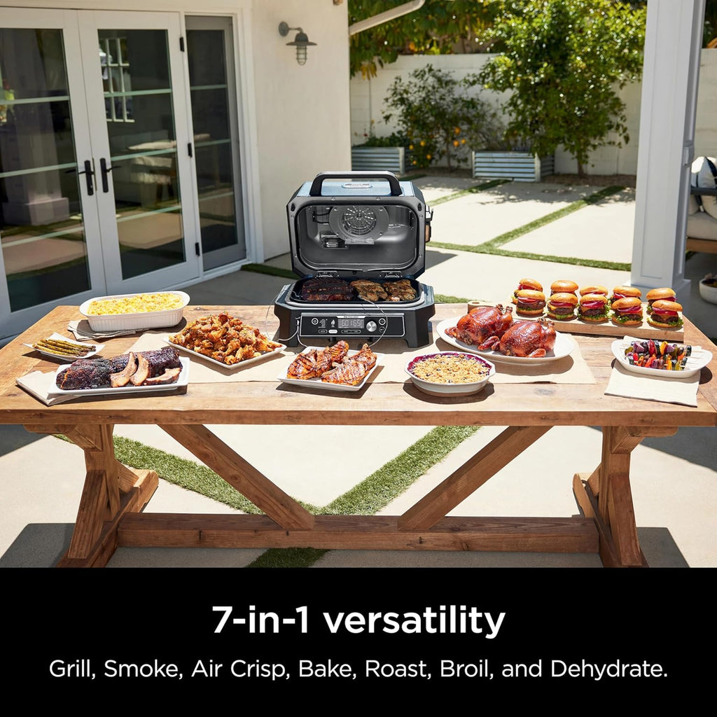 Ninja OG951 Woodfire Pro Connect Premium XL Outdoor Grill & Smoker, Black (Renewed) L81118