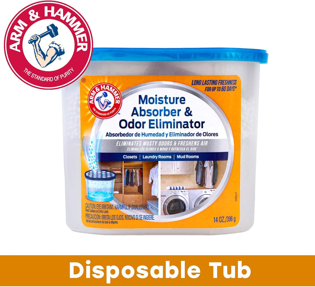 Arm & Hammer Fragrance Free Disposable Moisture Absorber 14 oz. Tub G65124