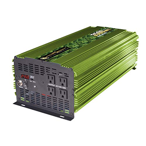 Power Bright Power Inverter, Battery Cables with Clamps