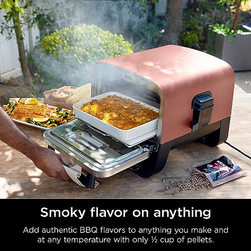 Ninja Woodfire Pizza Oven, 8-in-1 Outdoor Oven, 700°F, Terracotta Red F3554