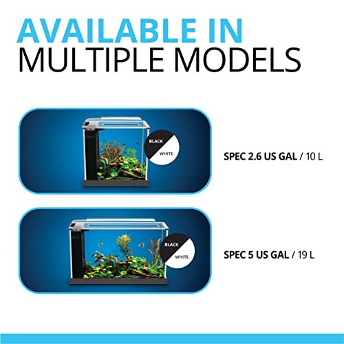 Fluval SPEC Freshwater Aquarium Kit with LED Lighting and 3-Stage Filtration M9441