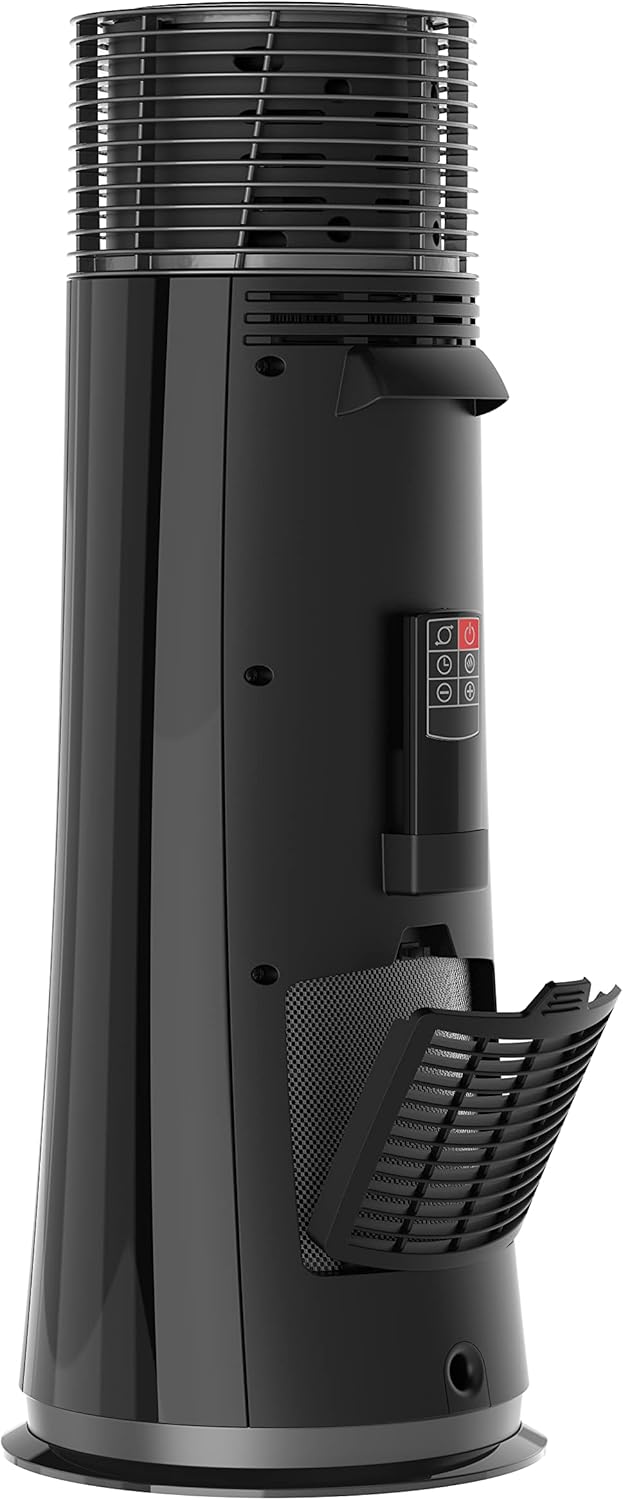 Lasko 360-Degree Oscillating Ceramic Tower Heater, 1500W, Black V144561