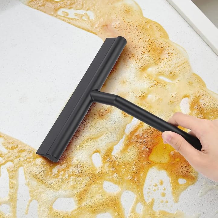 Glass Wiper Scraper Shower Squeegee with Silicone Holder H3697