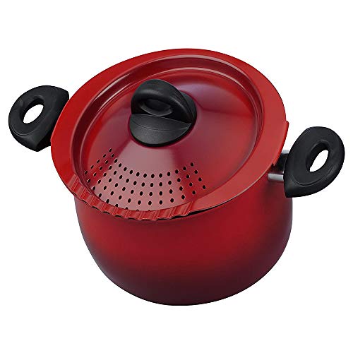 Bialetti Oval Aluminum Pasta Pot with Strainer Lid