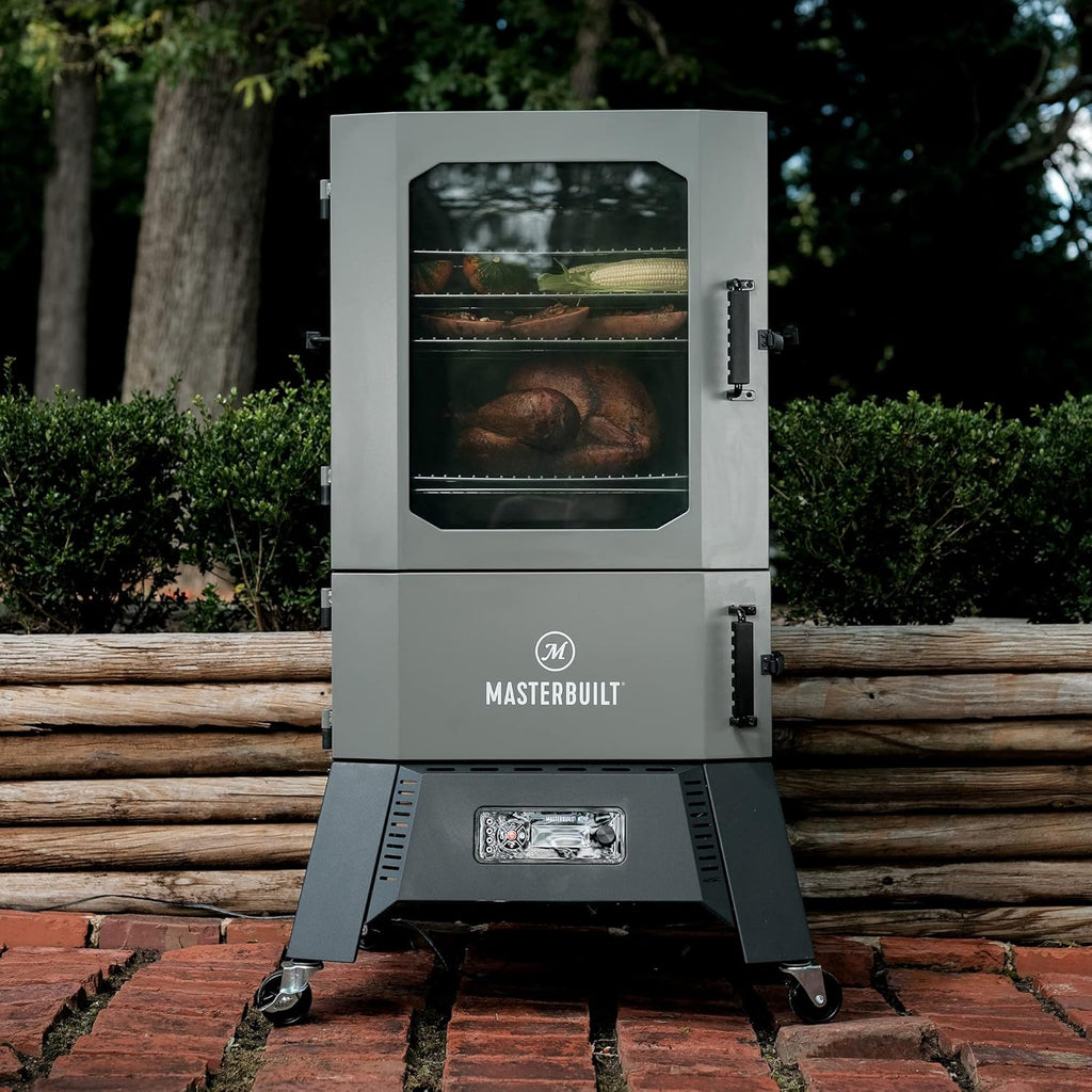 Masterbuilt 40-inch Digital Charcoal Vertical BBQ Smoker with WiFi, Gray D782937