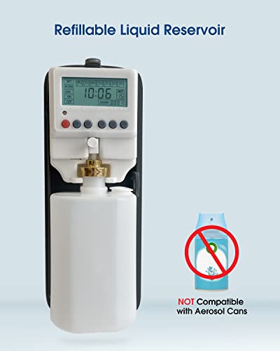 Liquid Air Freshener Dispenser, Commercial Refillable LCD Programmable, 300mL N18813