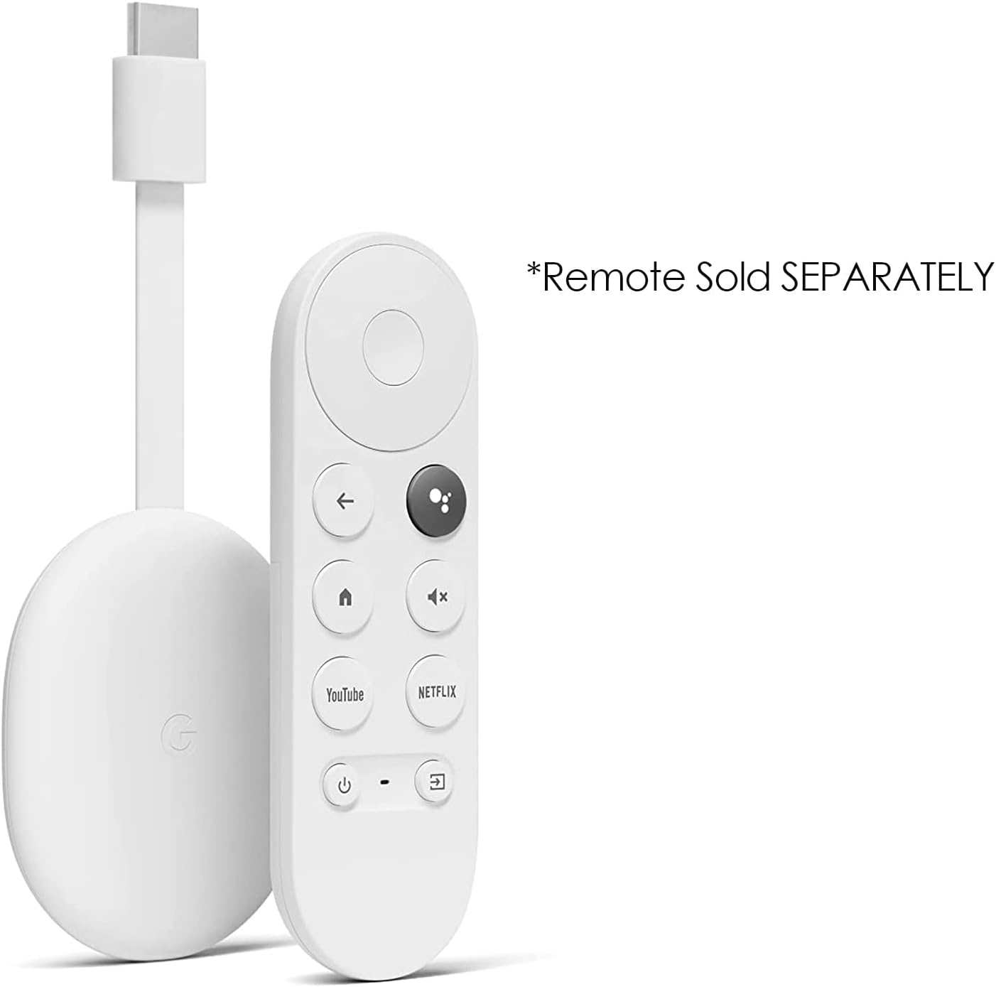 Google Chromecast with Google TV 4K HDR Streaming Media Player, Voice Search, Snow V58168