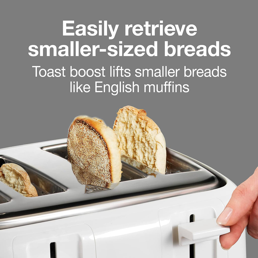 Proctor Silex 4 Slice Toaster with Extra Wide Slots, White W361