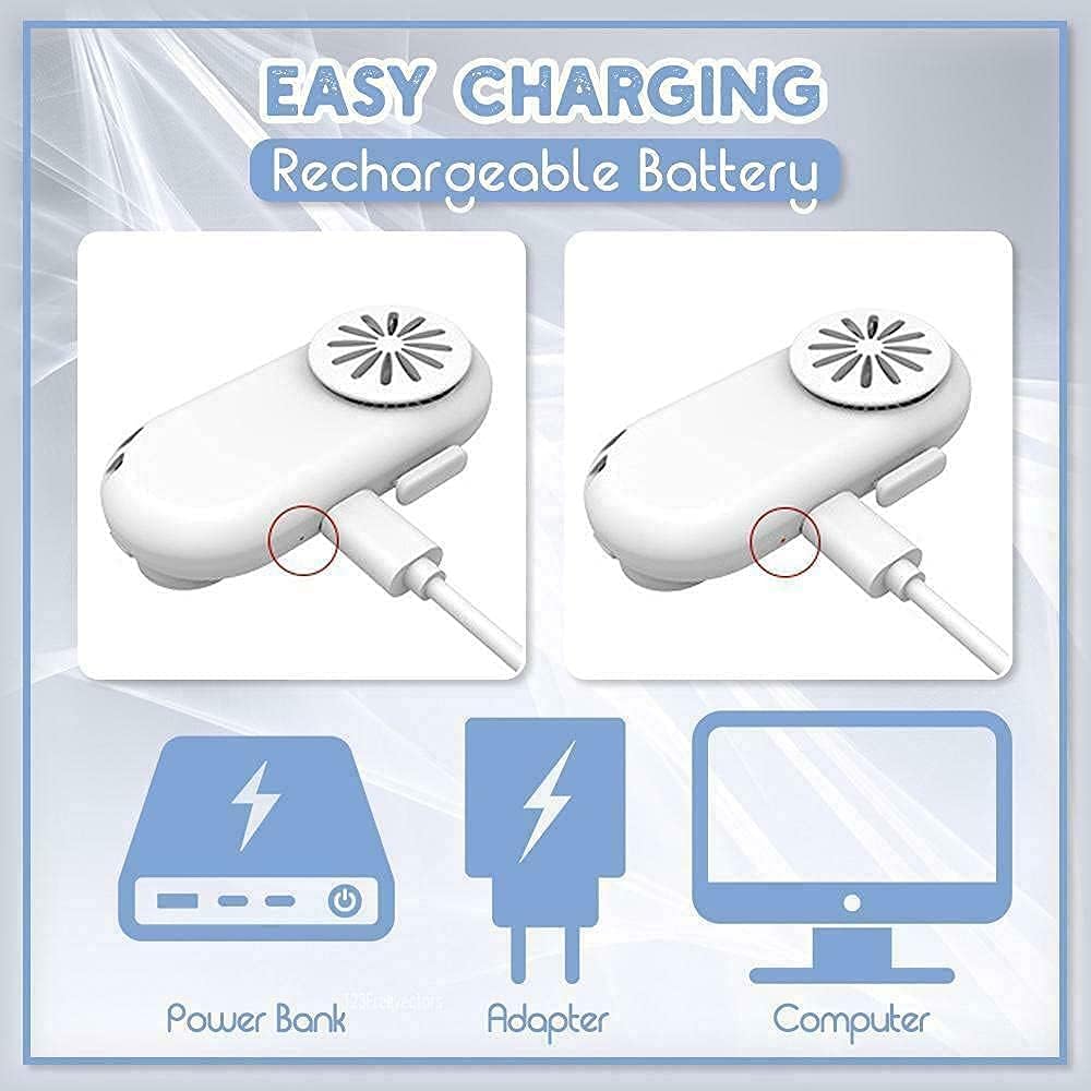 Breathe Cooler Wearable Air Purifier, Clip-on Personal Mini Air Purifier for Outdoor Sports, White Z141