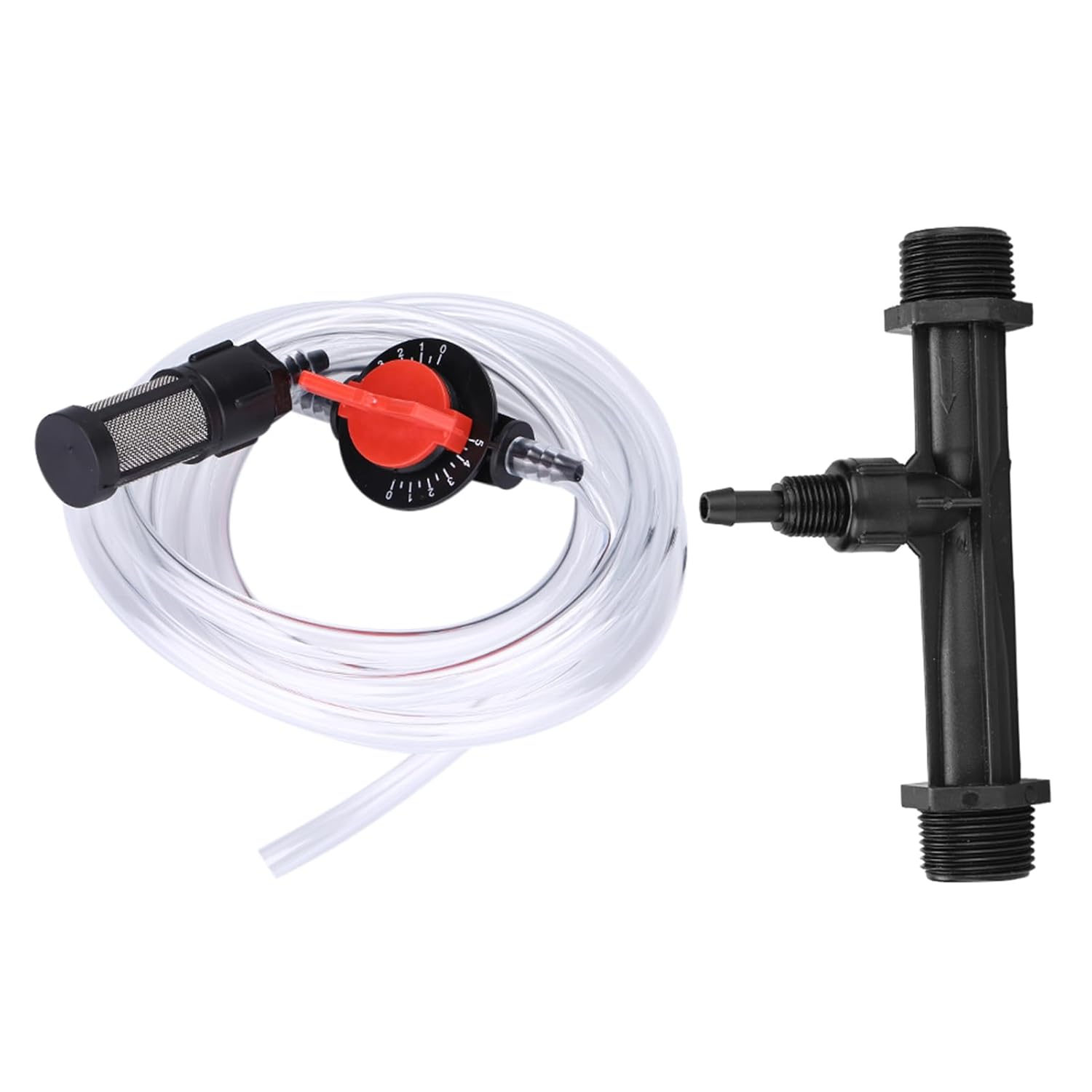 Fertilizer Injector, G3/4 Fertilizer Injector Switch Water Tube Kit Garden Irrigation Device Kit Fertilizer Injector Switch Filter Water Tube