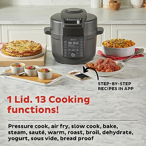Instant Plastic Duo Crisp Ultimate Lid 13 In 1 Programmable Pressure Cooker S573986