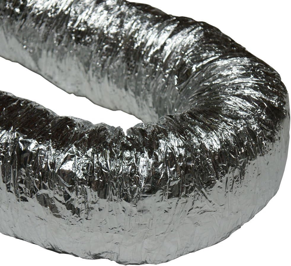 Rubber-Cal HVAC Insulated-Flex Ducting Ventilation Duct Hose, 4-Inch by 25-Feet P969
