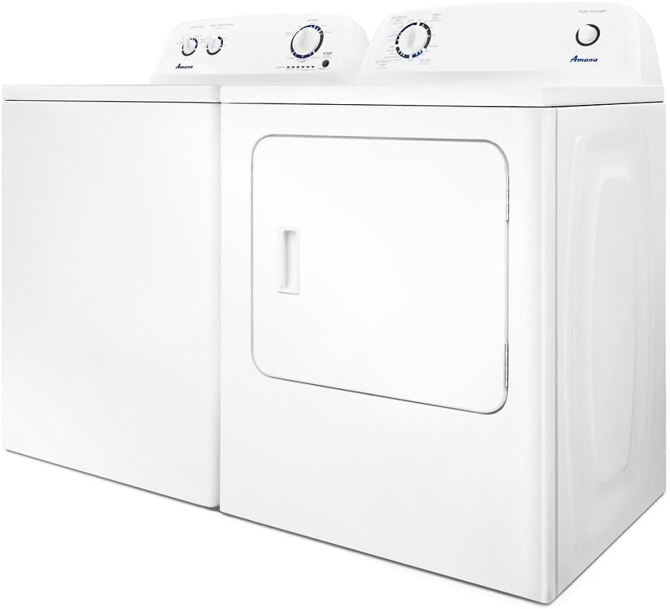 AMANA NED4655EW 6.5 cu. ft. Front Load Electric Dryer, White P821