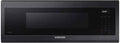 SAMSUNG 1.1 Cu Ft Smart SLIM Over the Range Microwave Oven w/ 550 CFM Hood Vent, Wi-Fi, Voice Control, LED Light Bar, 1100 Watt, ME11A7710DG/AA, Fingerprint Resistant Stainless Steel, Black