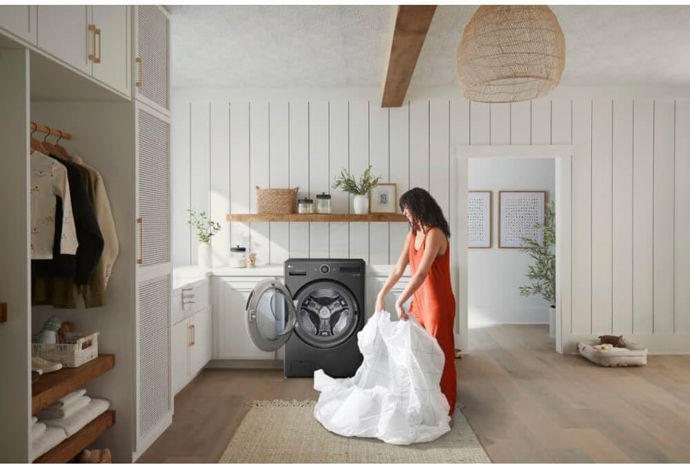 LG WM6998HBA Ventless Washer Dryer Combo 5.0 cu. ft. with Inverter HeatPump E57530