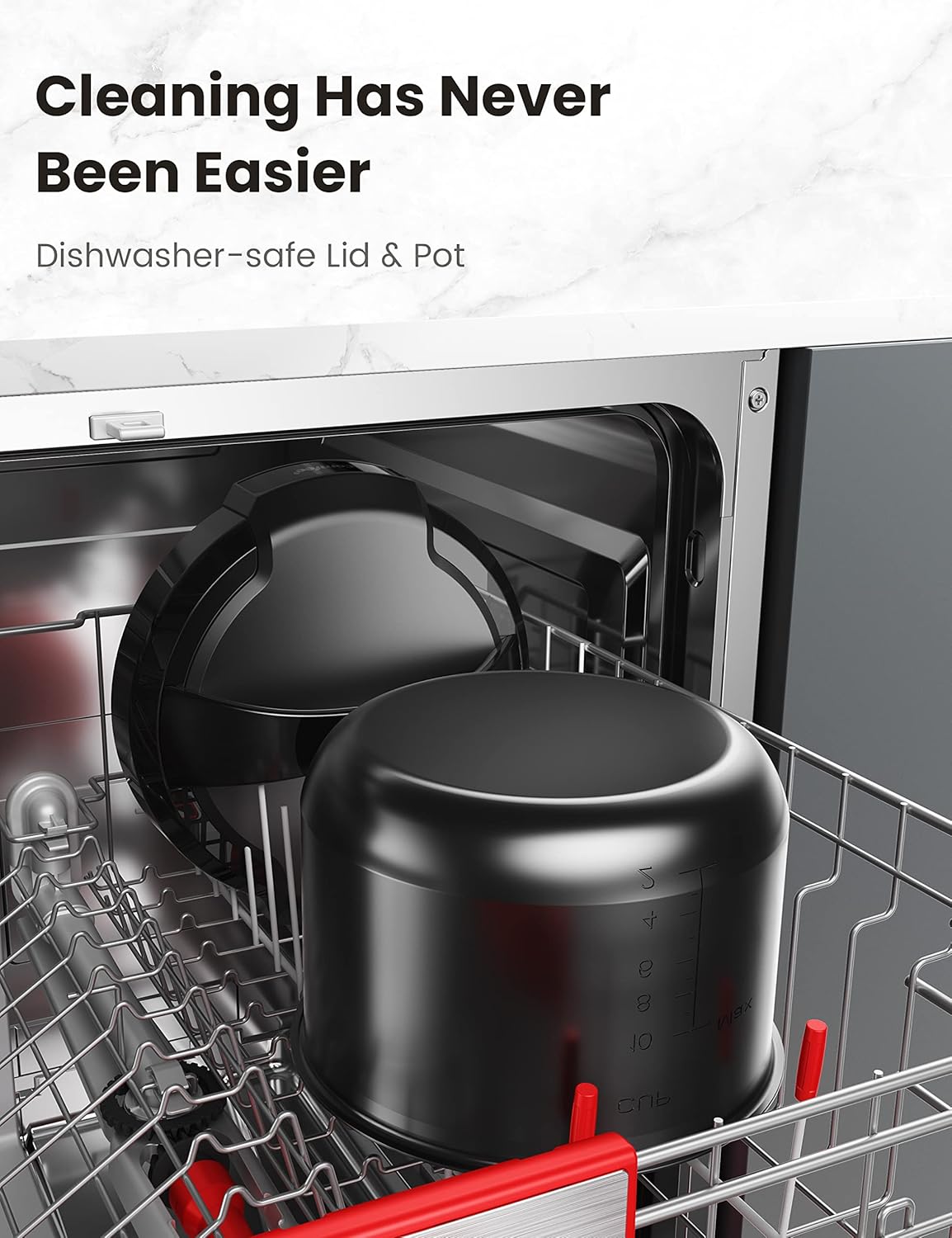 COMFEE’ 9-in-1 Electric Pressure Cooker 6 Quarts, Black B4598
