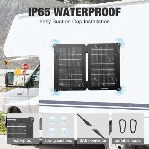 GRECELL 100W Portable Foldable Solar Panel 18V Charger for Power Station N7227