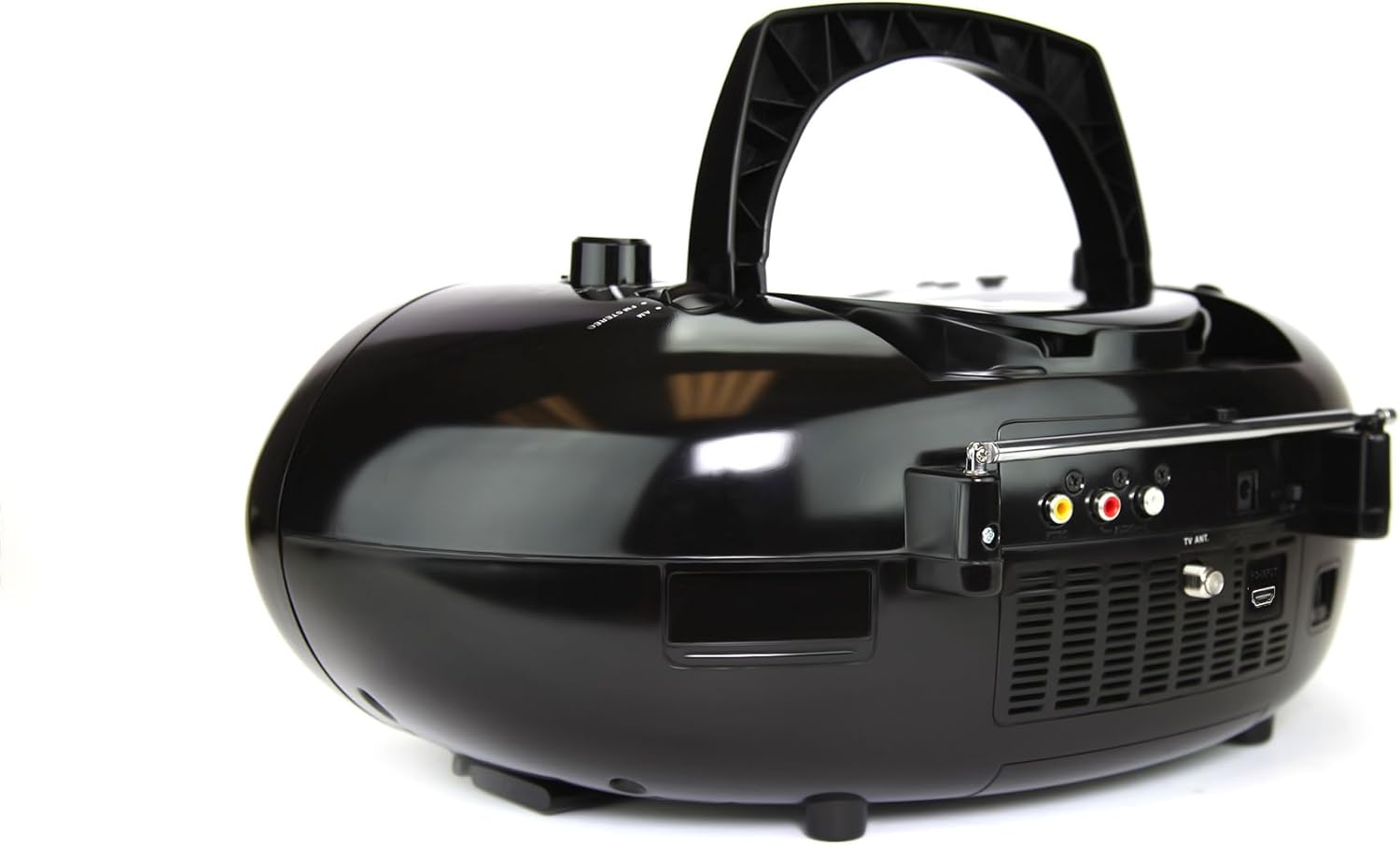 Emerson 7" Bluetooth DVD Boombox with AM/FM Radio & Digital TV, Black T518