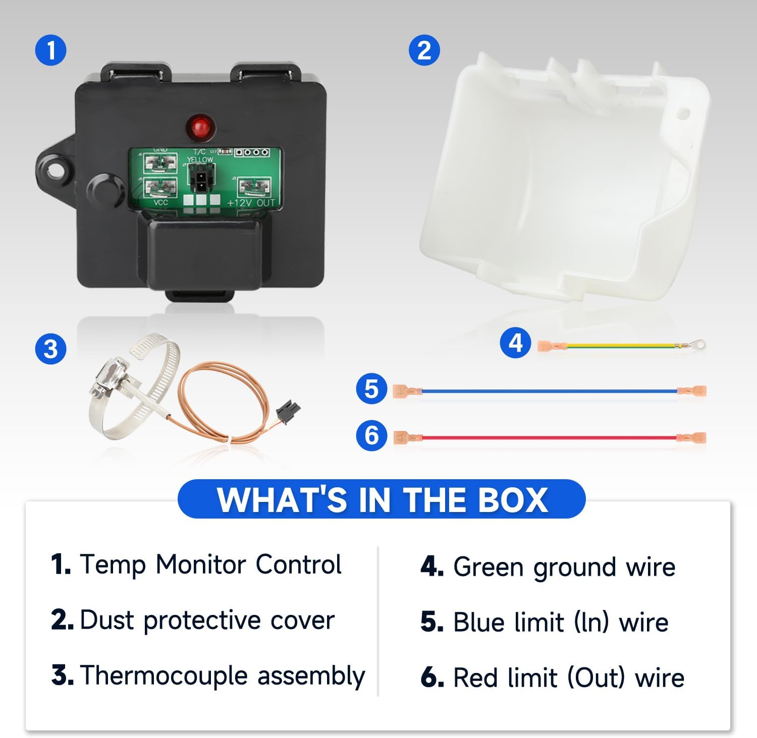 NIHAO 637360 Temp Monitor Control Kit for Norcold RV Refrigerators O5551
