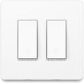 Kasa Smart Switch 2-Gang HS200-2, Single Pole,Neutral Wire Required, 2.4GHz Wi-Fi Light Switch Compatible with Alexa and Google Home, UL Certified, No Hub Required, White