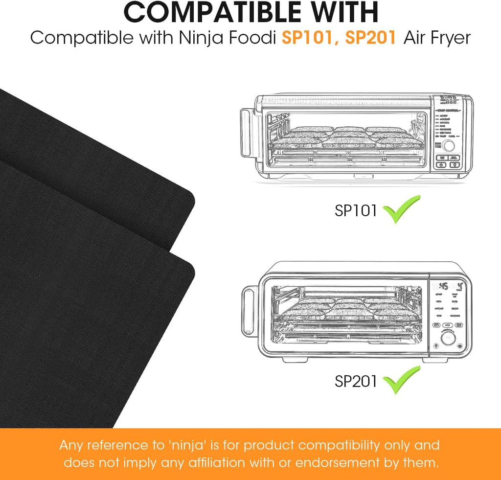 AIEVE Air Fryer Oven Liners 4 Pack Non-stick Baking Mat A60040