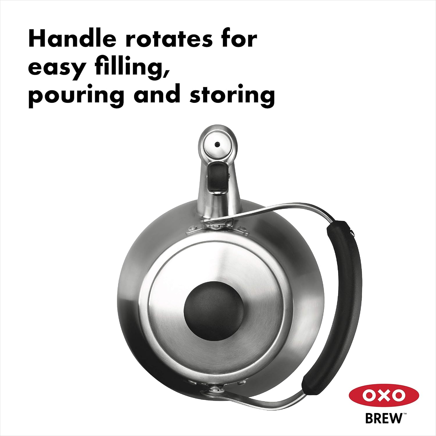 OXO BREW Classic Tea Kettle Brushed Stainless Steel D725715