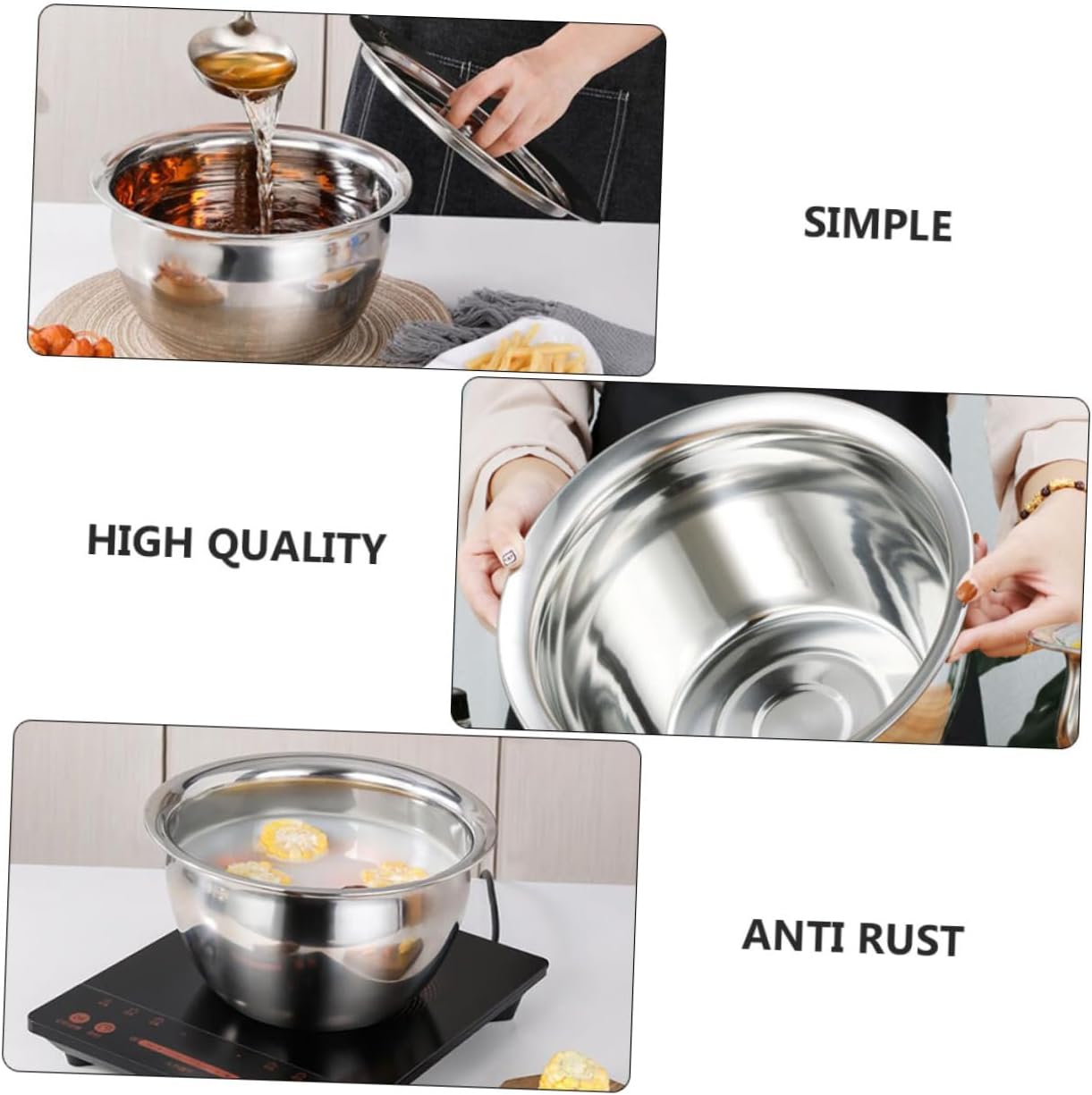 Ciieeo Stainless Steel Oil Drippings Container Bowl J38714