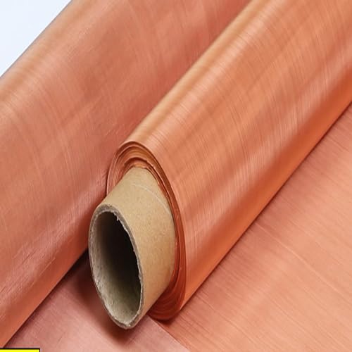 BKhjgHf HHLL Copper Wire Mesh Copper Screen Mesh ，Wire Mesh Screen Copper Sheet Mesh Woven Wire Shielding Fabric Filter Copper Copper Window Screen Mesh