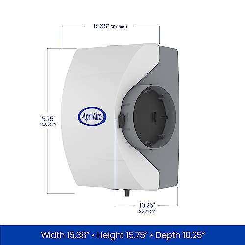 AprilAire 400 Whole-House Humidifier, Automatic Water Saver, White T441829