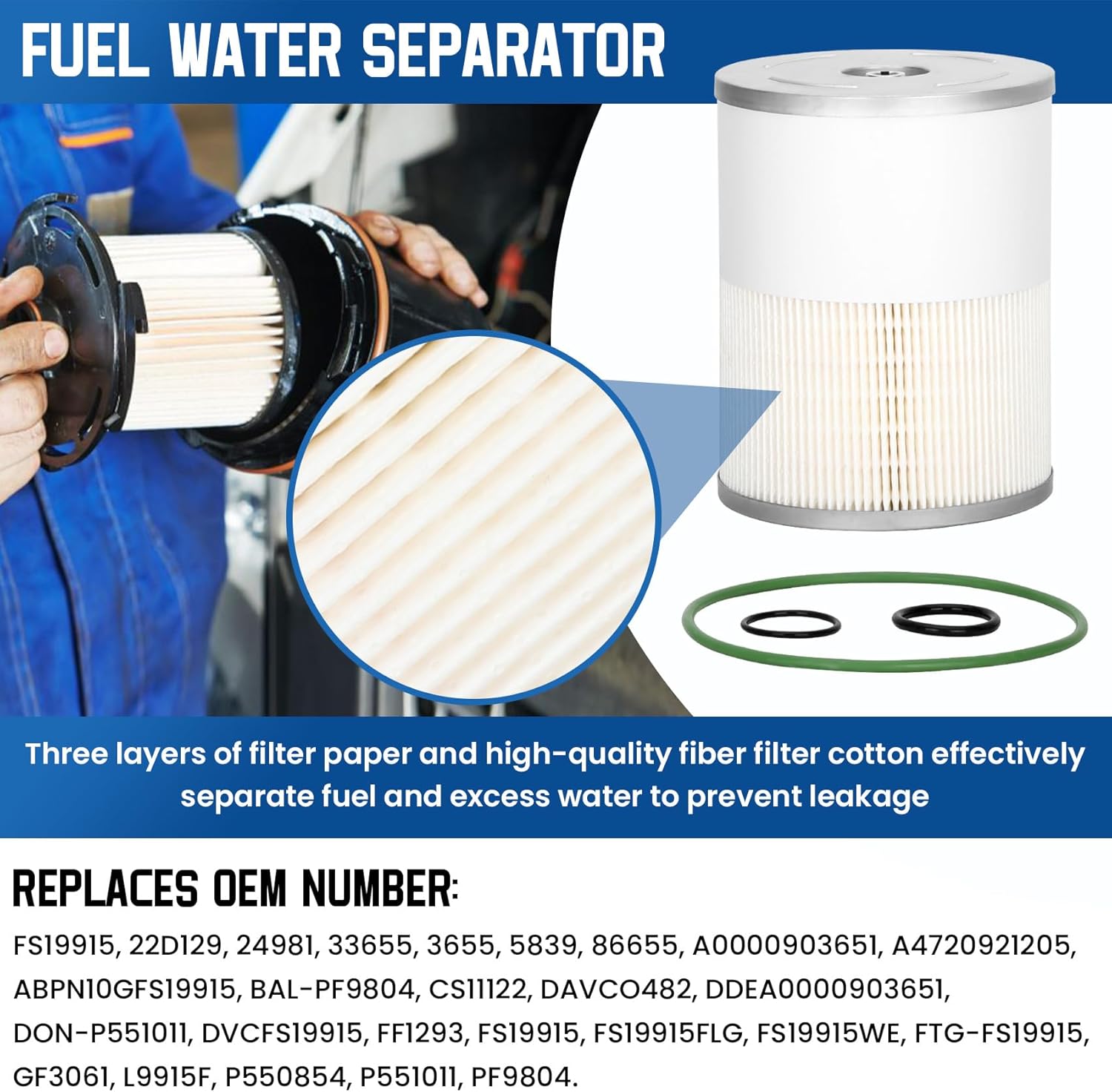 Freightliner Cascadia DD13 DD15 DD16 Filter Service Kit E575415