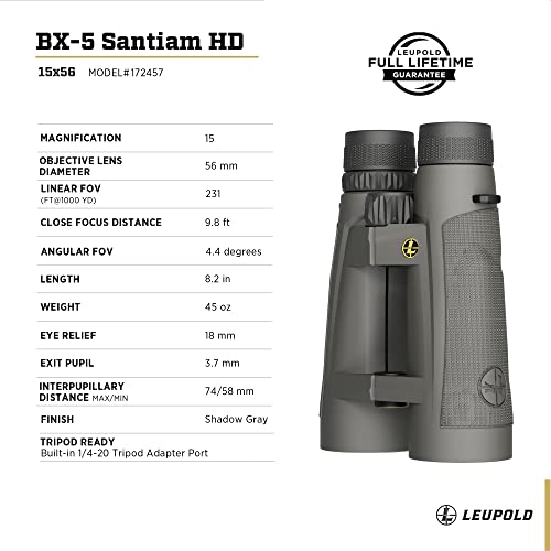 Leupold BX-5 Santiam HD Binoculars G463