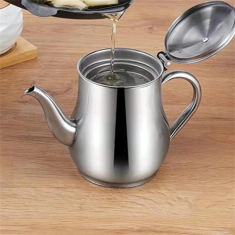 24oz 304 Stainless Steel Oil Filter Cup with Mesh Strainer S48080