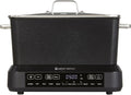 West Bend Versatility Plus Slow Cooker, Large-Capacity Non-Stick Multicooker with Variable Temperature Control, 20 Cooking Functions, 6-Quart, Black
