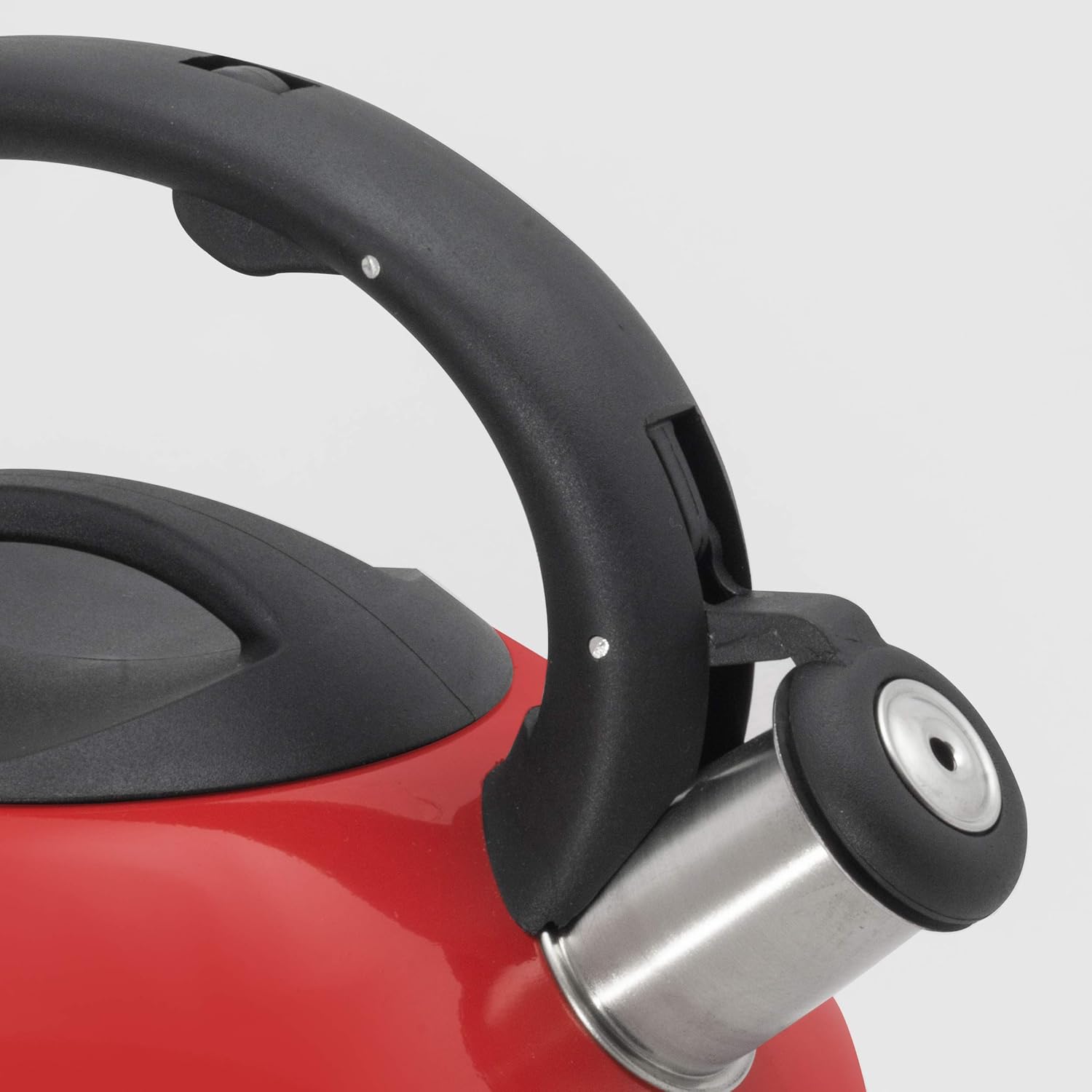 3 Qt Stainless Steel Tea Kettle Red K17427