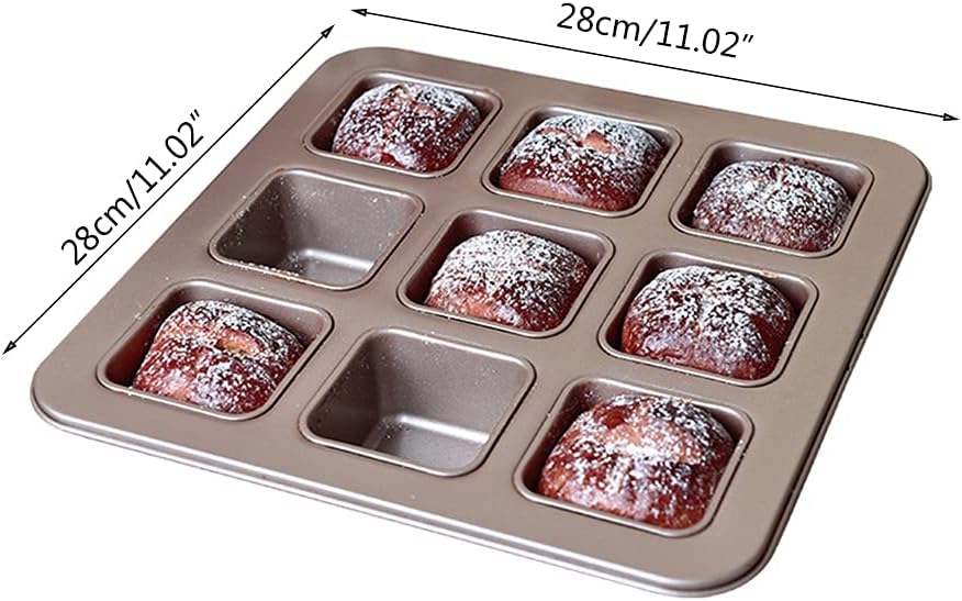 Brownies Baking Square Non-stick Small Baking Pan for Toaster Oven J7959