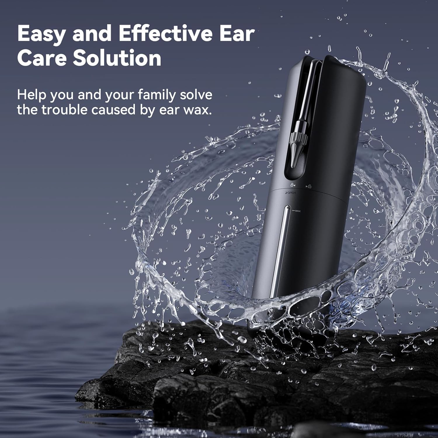 Electric Ear Wax Removal Irrigation System with 4 Pressure Modes, USB Rechargeable G491