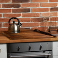 Wood Stove Top Cover Board 30 x 22 x 3.4 Inches Noodle Board Stove Cover Farmhouse Stove Top Cover for Glass Top Stove for Counter Space Electric Stove Gas Burners Sink RV Oven