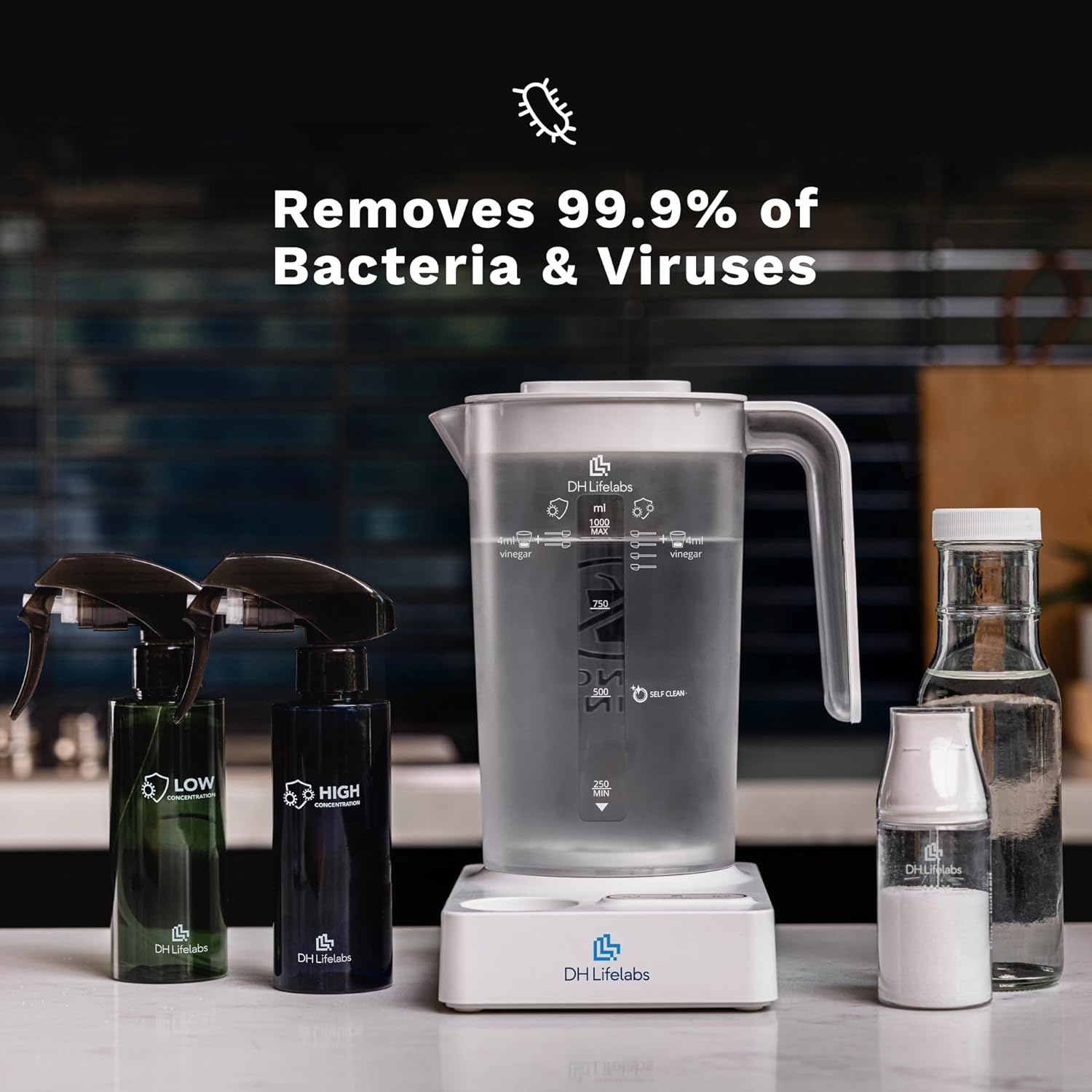 Mini Water Air Purifier & Hypochlorous Acid Generator for Home H249