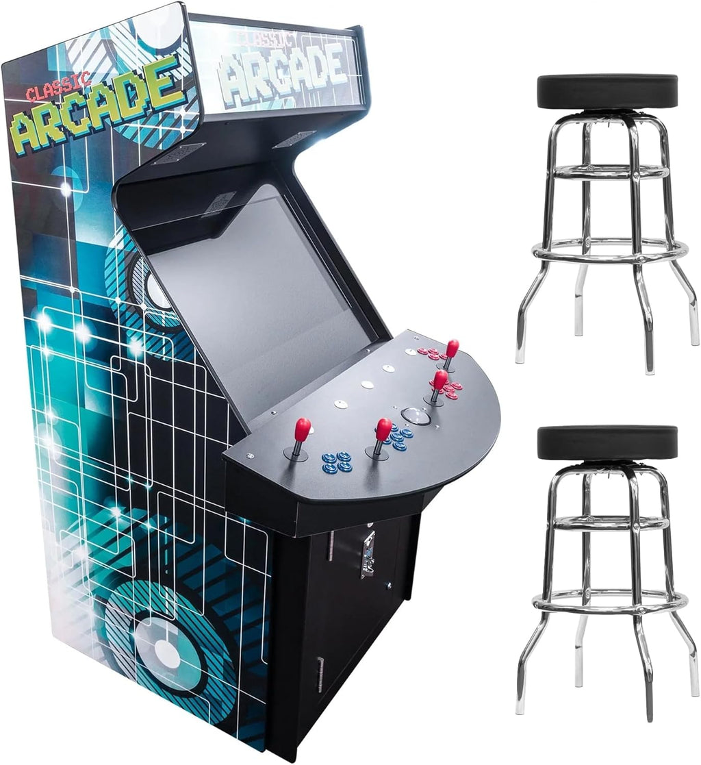 Creative Arcades Full Size Stand-Up Arcade Machine 4 Player 32" LCD Screen L12252