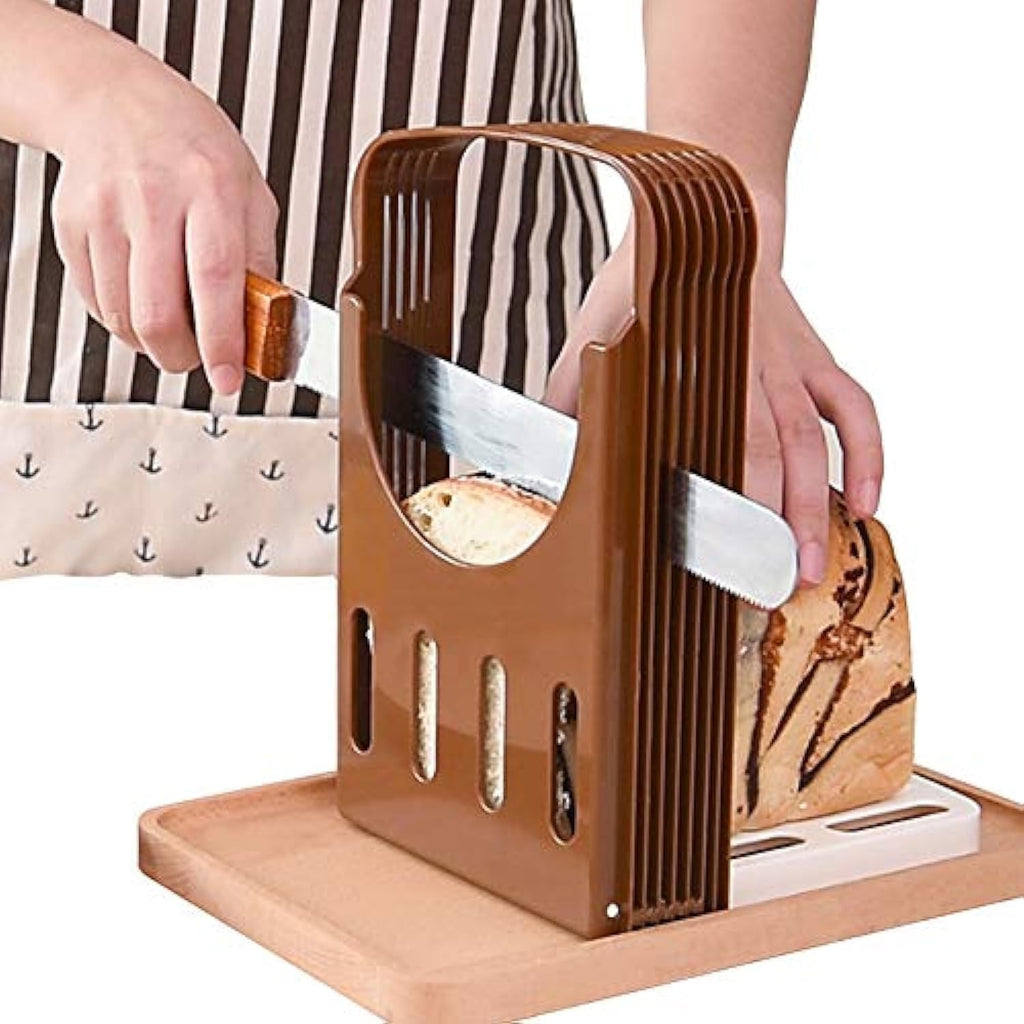 , Bread Bake Slicer Cutter, Foldable Compact Bread Slicing Guide,Kitchen Accessories,Bread Machine for Homemade Bread Bagel Loaf Sandwich