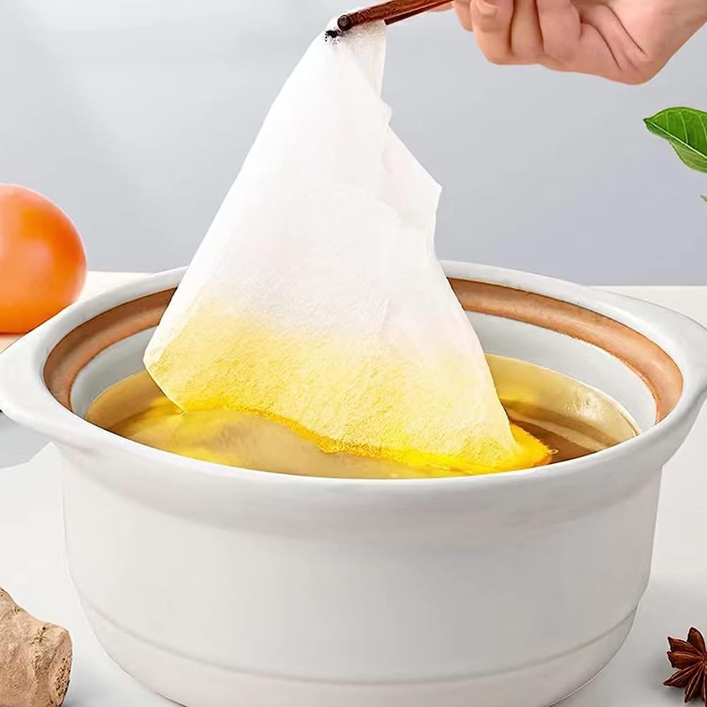 AKOAK 100 Sheets Round Non-stick Silicone Kitchen Blotting Paper for Baking and Fried Foods Z569