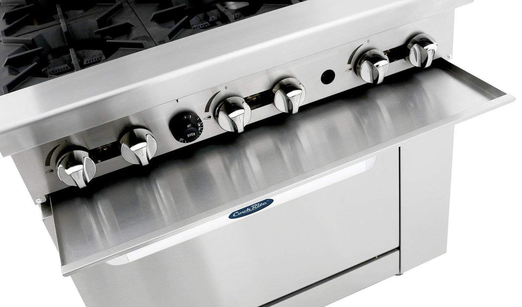 Atosa CookRite AGR-6B-NG 36" Gas Range with Full-Size Oven, Stainless Steel B1109