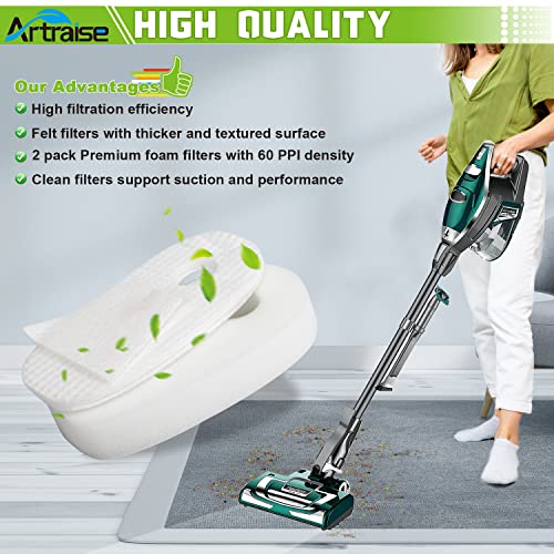 Artraise Filters for Shark Rocket DeluxePro TruePet Vacuum I6202