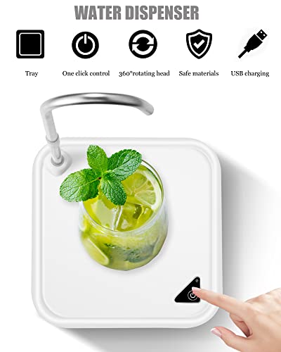 Desktop Water Bottle Dispenser 5 Gallon USB Automatic Pump R368