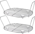 Steam and Roast Rack - Compatible with Ninja Foodi Possible Cooker Pro 8.5 Qt MC1000, MC1001, MC1010 Series Slow Cooker Crock Pot Chrome Pack of 2