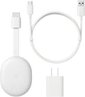 Google Chromecast with Google TV - Watch Movies, YouTube, Shows, and Live TV in 4K HDR Streaming Media Player, Voice Search - Chromecast Device ONLY - Snow
