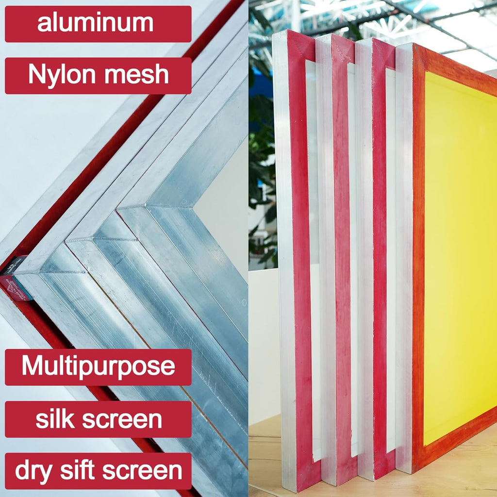 12 × 16" Dry Sift Screen, 4 Sizes, Aluminum Frame, Nylon Mesh U885