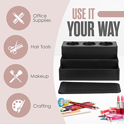 Hair Tool Organizer, 3 Tier Blow Dryer Holder with Silicone Mat V247343