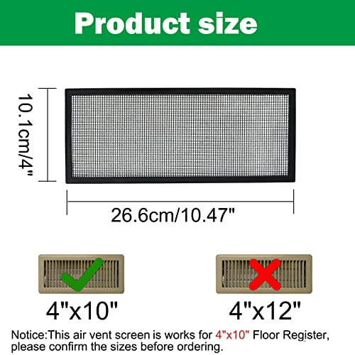 Floor Register Vent Cover with Trap Screen R65547